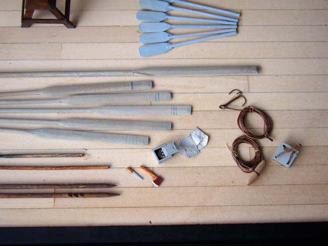 An exceptionally well made scratch built model of a circa 1870 "BEETLE WHALEBOAT" — image 6